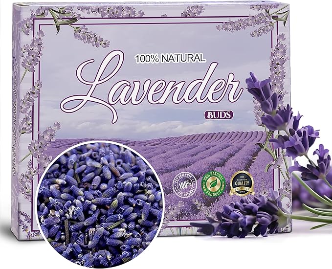 Dried Lavender Flowers for Home Fragrance Sachets Grade Dried Lavender Flowers for Tea, Baking, Lemonade, Baths, Wedding Decoration, Fresh Fragrance