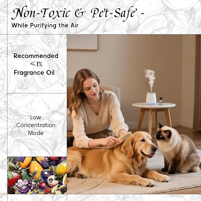 HIQILI Fatal Kiss Diffuser Oil, Fast Diffusion for Large Spaces, Pet - Safe, Suitable for Home and Other Scenarios - 0.34 Fl Oz