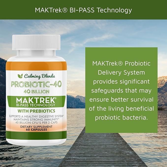 Diverticulitis Tea and Probiotic (40 Billion CFU per Serving, 60 Capsules) Supports Digestive Health