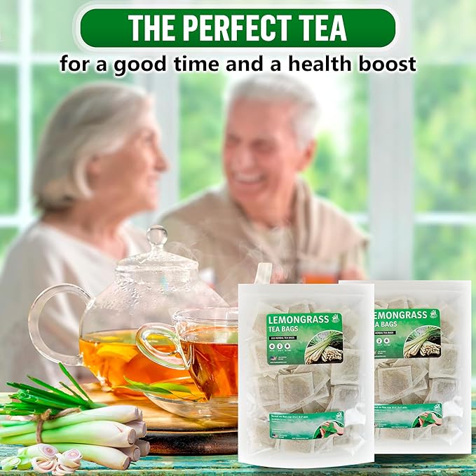 TeaDreamTea Lemongrass 400 Tea Bags - Supports Healthy Digestion - Premium Quality Herbal Tea - Caffeine Free Tea - Enjoy It Hot Or Cold Bulk Tea Bags with Refreshing Herbal TeaNeed