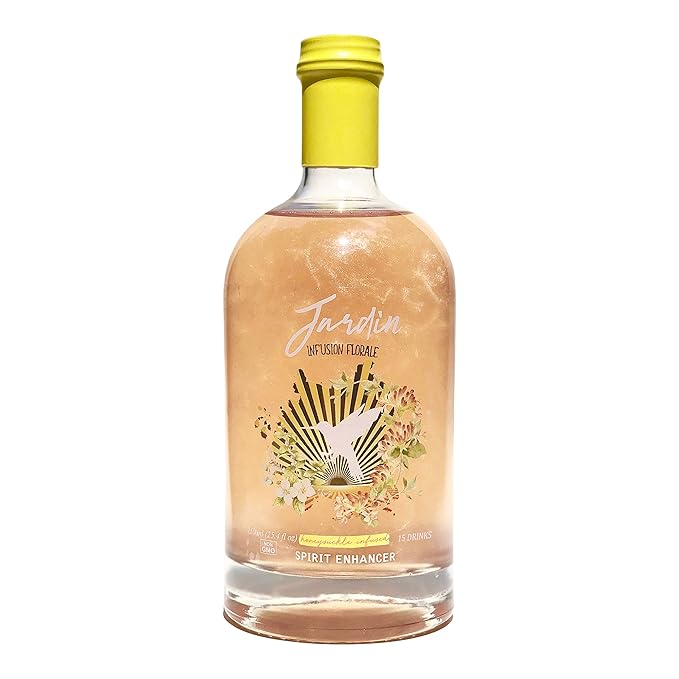 3 Pack Honeysuckle Infused Mixer for Cocktails and Mocktails, Sugar Free Syrup for Beverages, Non-Alcoholic Mixer, Shimmer, Signature Drinks, (25.4oz)