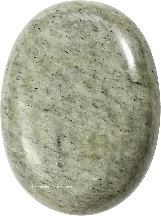 Amazing Gemstone Chrysoberyl Cats Eye Crystals and Healing Stones - Large Palm Stone Crystals Piedra - Crystal for Good Luck, Positive Energy, Meditation - Unique Stocking Stuffers, Gifts for Women