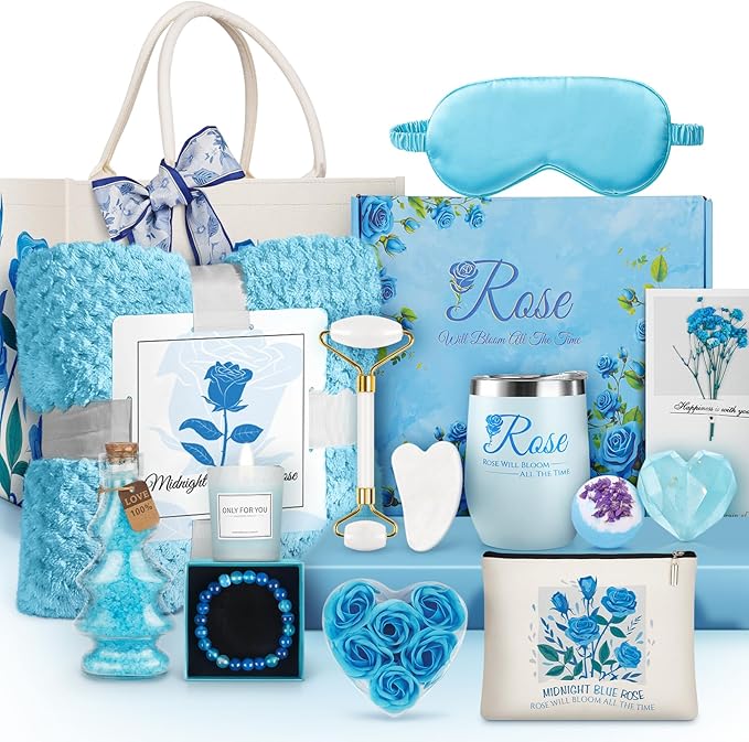 Birthday Pamper Gifts for Women, Get Well Soon Gifts Package, Self Care Wellbeing Relaxing Care Package, Birthday Gift Basket for Women, Sister, Friend, Wife, Girlfriend, Mothers Day Gifts