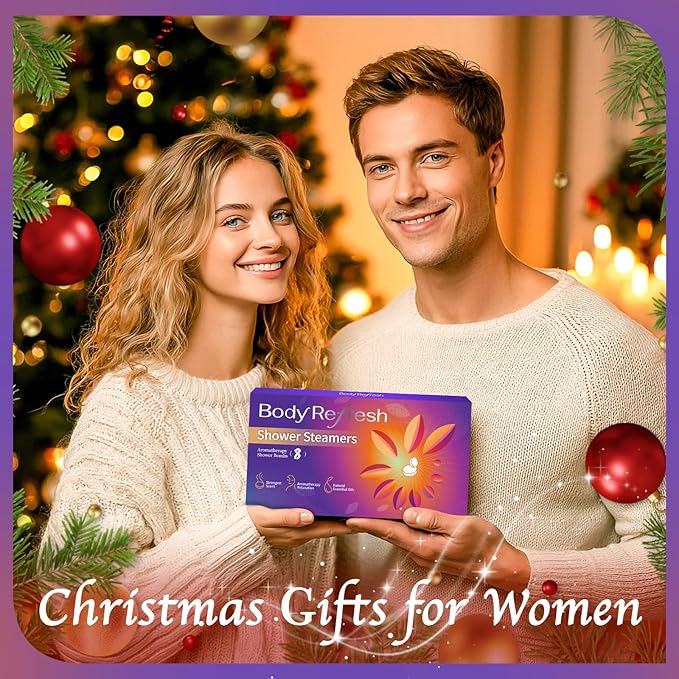 Shower Steamers Aromatherapy - 8 Pack Shower Bombs with Essential Oils, Birthday Gifts for Women Self Care Relaxation Home SPA Stress Relief, Gifts for Girlfriend Teacher Womens Christmas Gift