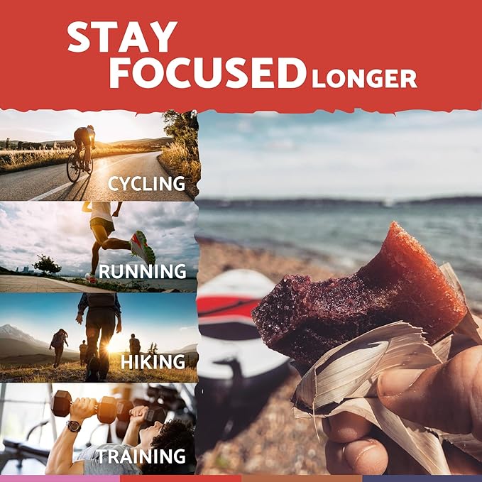 LUCHOS Natural High Energy Bars Power Blocks for Sports, Endurance, Running, Hiking, Cycling, Pre Workout Healthy Snacks, High Carb, Vegan and Gluten Free, Guava and Orange, 10 Pieces