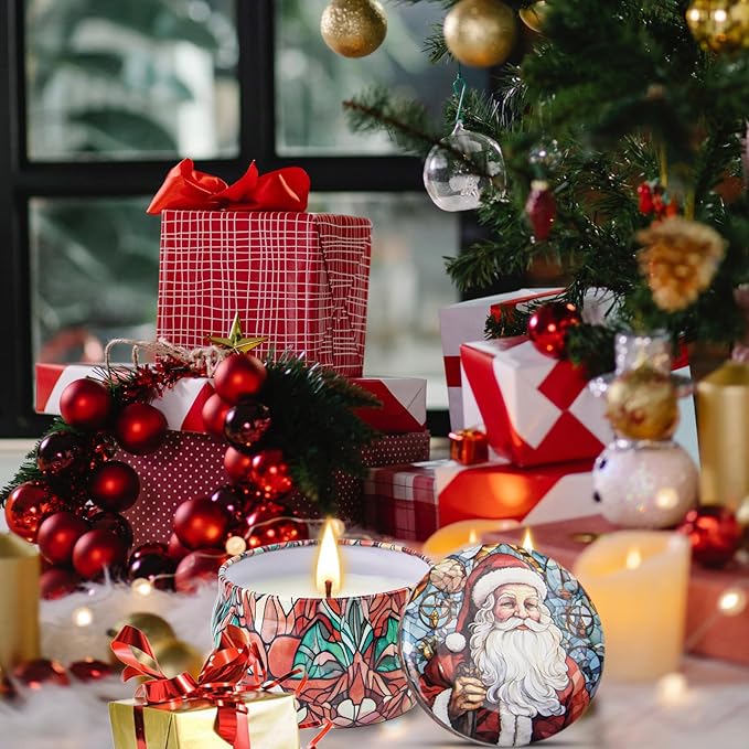 Christmas Candle Gifts Set,12 Pack Scented Candles for Women,300 Hour Long Lasting Natural Soy Wax Aromatherapy Candle, Christmas Gifts for Women