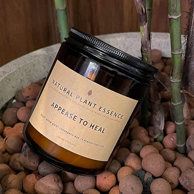 Eucalyptus &Basil Scented jar Candles for Women Jar Candle 7oz Burns 30 Hours. Handmade Soy Wax Healing Candle Ideal for Bedroom, Kitchen, Bath