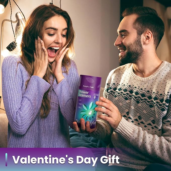 Shower Steamers Aromatherapy 8 Pack - Birthday Gifts for Women, Valentines Day Gifts for Her Wife Mom, Shower Bombs for Self Care Home Spa Relaxation Gift Set, Easter Basket Essential