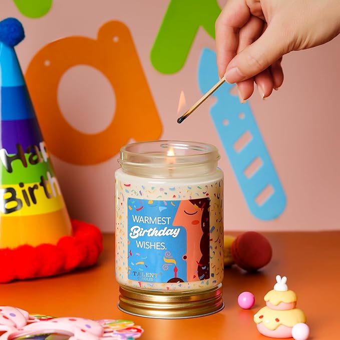 Happy Birthday Candle - Birthday Gifts for Women, Girls, Best Friend - Birthday Candles Gifts Ideas - French Riviera Scented Candles