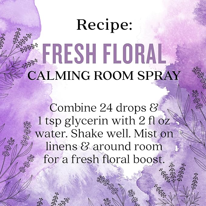 Aura Cacia Fresh Floral Essential Oil Blend, Boxed 0.25 fl. oz. - Light Aroma, No Synthetic Fragrances