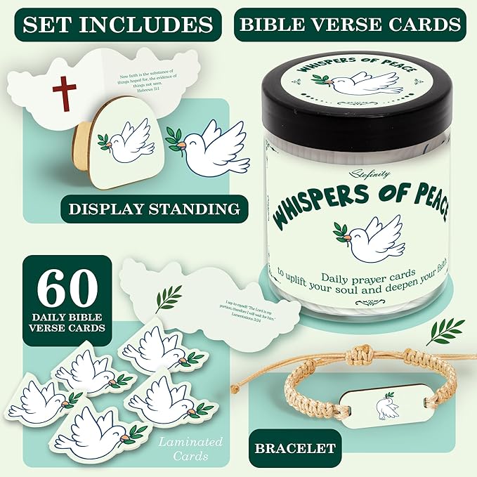 Catholic Prayer Cards For Women - Bible Verse Jar For Mom Birthday Present, Prayer Jar With Scripture Cards, Daily Bible Verse Card Religious Gift, Christmas Christian Gifts For Women Faith