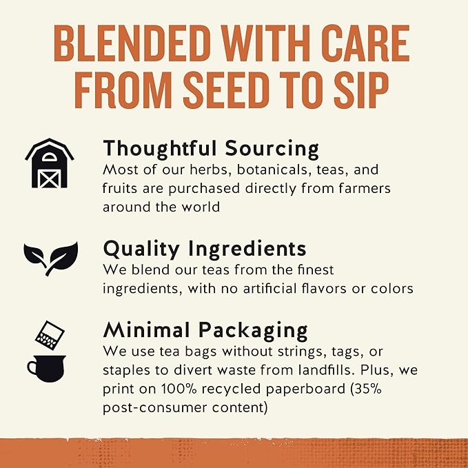 Celestial Seasonings Country Peach Passion Herbal Tea, Caffeine Free, 20 Tea Bags Box (Pack of 6)