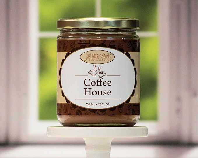 Coffee House Scented Soy Blend Candle | Fresh Coffee Smell | Hand Poured in The USA (12 oz)
