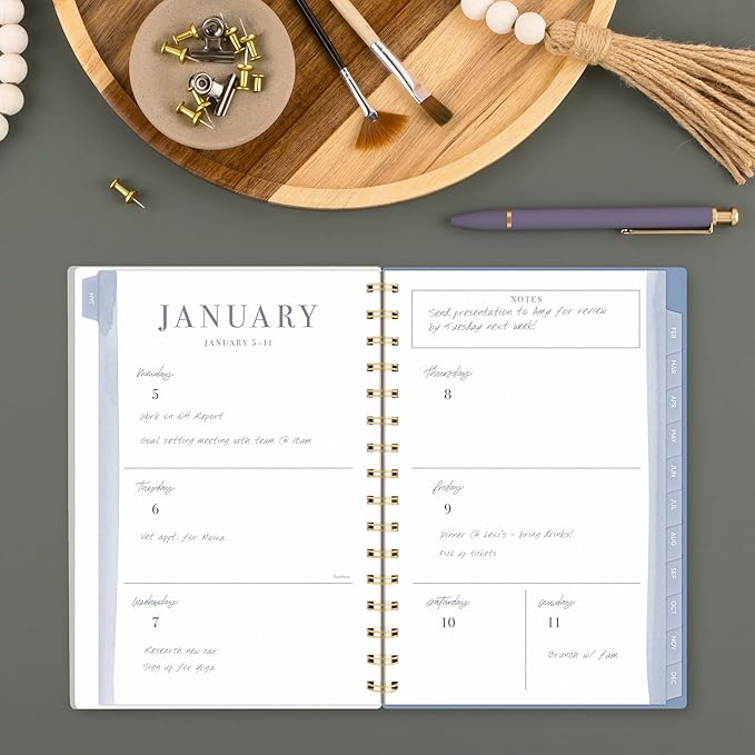 Cambridge 2026 Planner by Leah Bisch, Weekly & Monthly, 5.5" x 8.5", Small, Stripe (LB42-200-26)