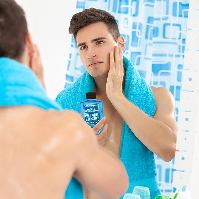 BushKlawz Classic Refreshing Cooling Soothing Barbershop After Shave Lotion Balm Toner Splash Pacific Prince Satisfy all Types of Viking Cannon Black Prime AfterShave Tonic Cologne