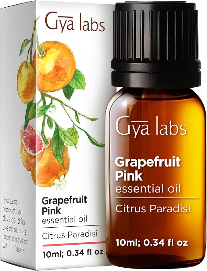 Gya Labs Grapefruit Essential Oil - 0.34 Fl Oz - for Hair, Skin, Diffuser, Aromatherapy & DIY Candle Making Scent