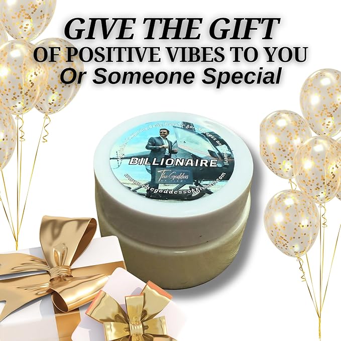 Billionaire Body Butter – Ultra-Luxurious Natural Moisturizer with Shea Butter, Vitamin E & Sunflower Oil | Manifest Wealth, Confidence & High-Value Energy | Vegan, Handmade, Abundance Ritual Skincare