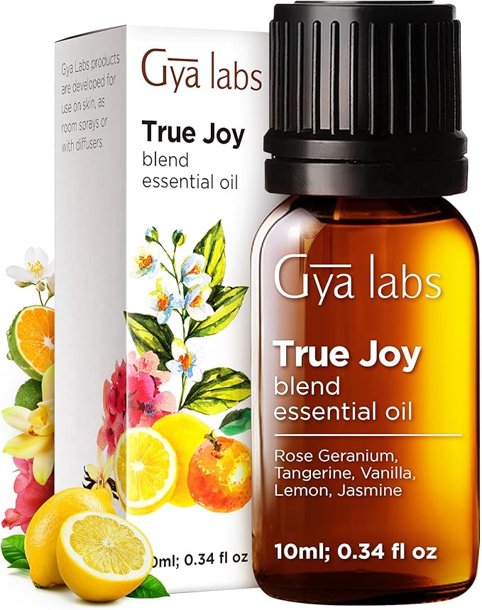 Gya Labs Joy Essential Oil Blend - 100% Pure Natural Undiluted True Joy Essential Oil - Calming & Uplifting (0.34 Fl Oz)