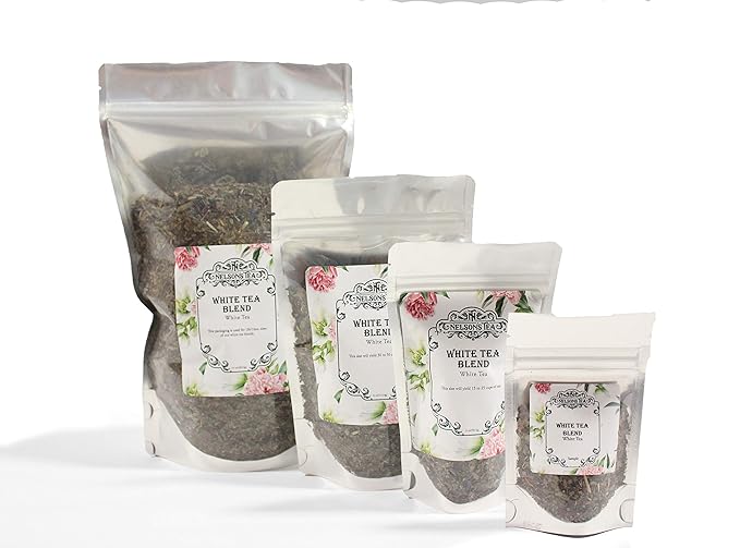Nelson's Tea - Peach Tangerine - Loose Leaf Tea - Green tea, white tea, and dried peaches - 3.2 oz.