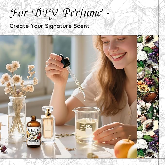 HIQILI Amber Soil Fragrance Oil for Diffuser, Inspired by H.er-mes T.erred' H, Perfume & Hair Perfume Mist Making - Citrus, Pepper & Woody Notes, Long-Lasting Scent - 1 Fl Oz