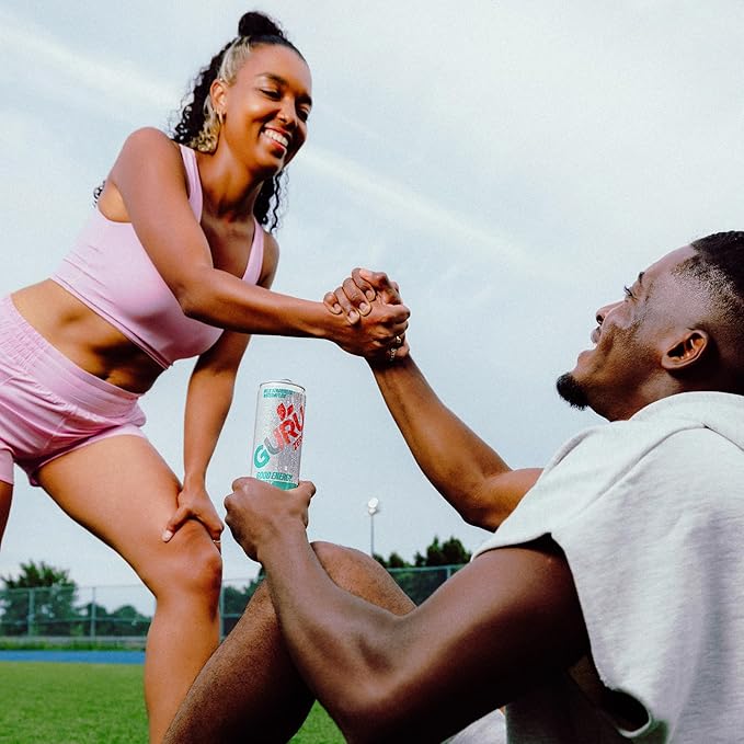 GURU ZERO SUGAR Organic Energy Drinks Variety Pack, Clean Energy Drink with Plant Based Natural Caffeine from Green Tea, Coconut Water, Prebiotic, Zero Added sugars, Gluten Free and Vegan, Pre Workout, Healthy Drinks, 12oz (Pack of 12)