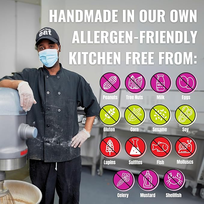 Every Body Eat Crunchy Cookie Bites, Gluten & Dairy Free, Vegan, School Safe Lunch Snacks, Single Serve (Pack of 20) (Variety Pack)