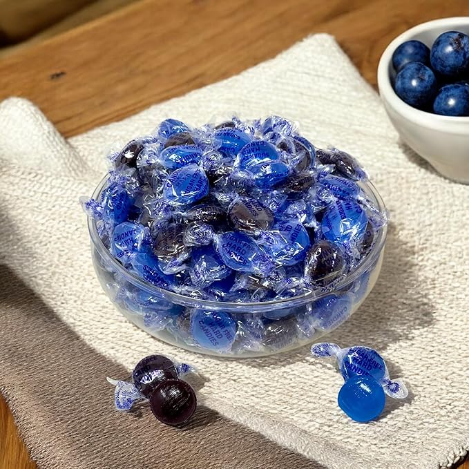 Premium Sugar Free Hard Candy Wild Berry Lovers Assortment Mix 1 Lb Keto & Diabetic Friendly Low Carb Zero Sugar Individually Wrapped Gourmet Flavored Discs Bulk Bag (16-Oz)
