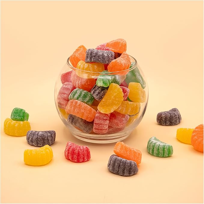 Fruit Slices Jelly Candy | 2 Pound Bag | Assorted Flavors | Sugar-Dusted Nostalgic Sweets