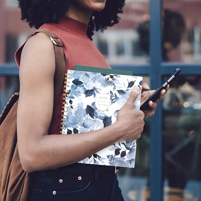 Cambridge 2026 Planner by Leah Bisch, Weekly & Monthly, 8.5" x 11", Large, Ciara Floral (LB41-905-26)