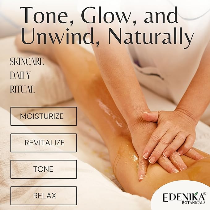 Firming Body Massage Oil, Anti Cellulite Massage Therapy Oil with Retinol & Stem Cells for Body, Legs, Thighs & Butt, Tightens, Relaxes & Hydrates Skin, 2-Pack