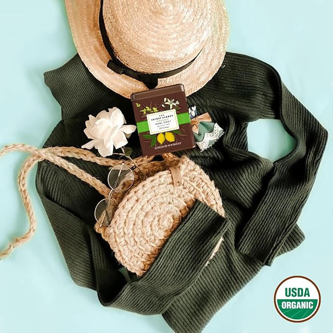 Life Plus Style Gourmet The Secret Garden Organic Earl Grey Black Tea Caffeinated 50 Premium Tea Bags Natural Bergamot Citrus for Antioxidants Support Heart Health Non GMO Gluten Free Eco-Friendly Energizing Hot or Iced Tea