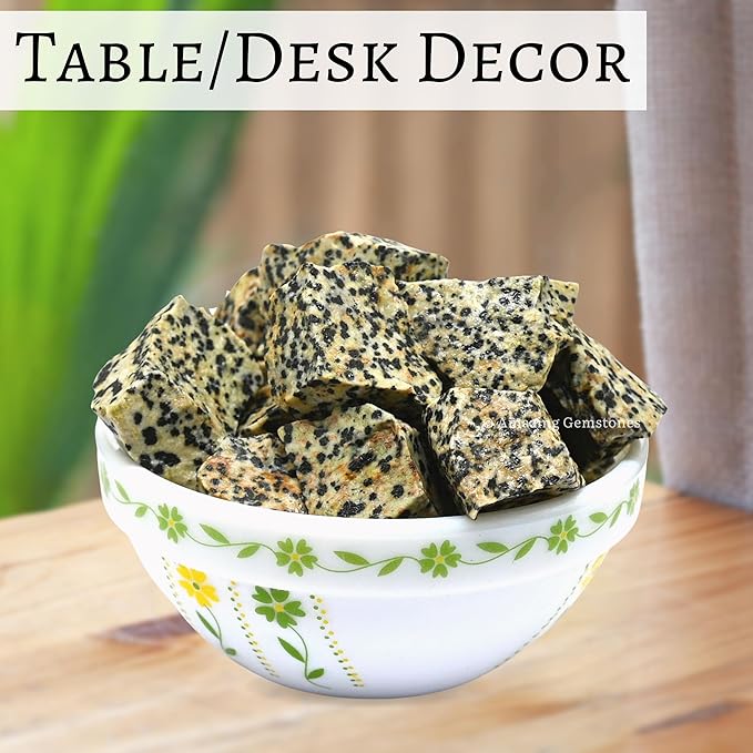 Amazing Gemstone Dalmatian Jasper Raw Crystals and Healing Stones, Natural Rocks for Tumbling - DIY Raw Stones and Crystals, 2 Pieces