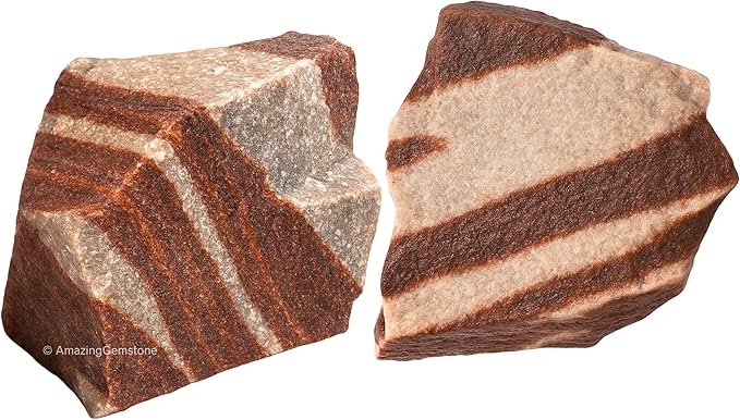 Amazing Gemstone 2 Pieces Narmada Shiva Lingam Raw Crystals and Healing Stones, Natural Rocks for Tumbling and DIY Raw Stones and Crystals