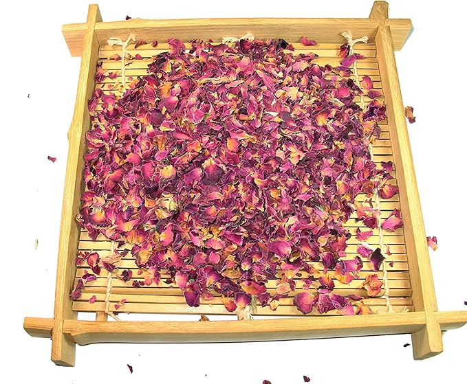 Greenhilltea Premium Dried Rose Petals - Caffeine Free Rose Tea - Edible Flowers for drinks, Baking, Desserts, Cocktails, Wedding Toss & Herbal Tea Infusions 1 LB