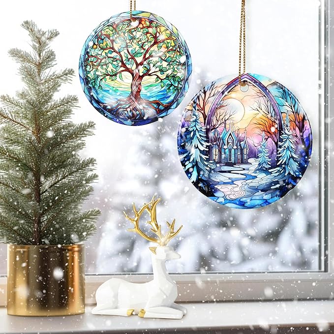 Christmas Ornament - Winter Sunrise Heirloom Keepsake for Christmas Tree & Gift Idea