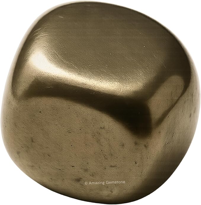 Amazing Gemstone Pyrite Crystals and Healing Stones Tumbled - 1000+ Carats Pyrite Stone Gem Stones, Natural Healing Stones for Energy Balance, Stress Relief - Premium Polished Gems Rocks