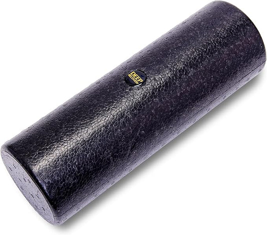 Deep Recovery Yoga Foam Roller for Physical Therapy & Exercise – Firm Back Roller for Back Pain, Legs, and Shoulders, 12in x 4in Travel Size – Deep Tissue Massage for Myofascial Release