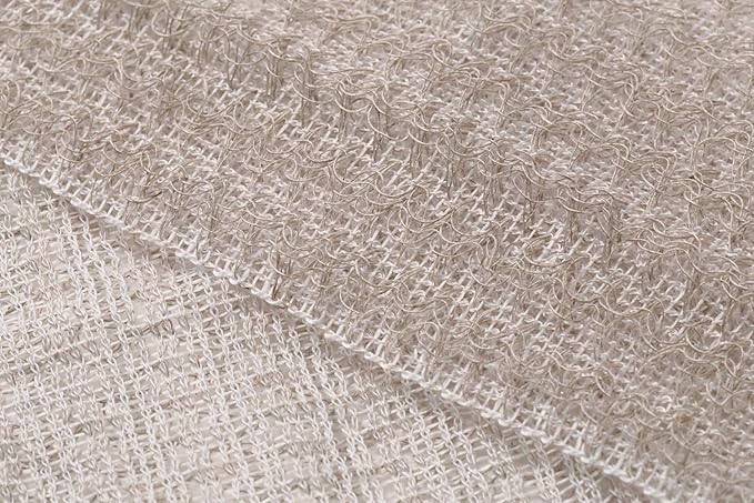 Exfoliating Washcloth [Made in Japan] Shower Back Scrubber, Natural Loofah