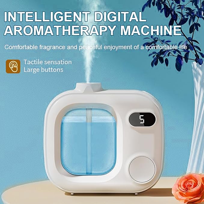 Aromatherapy Diffuser Wireless Smart Fragrance Essential Oils Difuser Air Scent Humidifier for Home Large Rooms Bathroom Hotel Collection Office Car 5 Mist Levels Adjustable Timer Aroma 360 Difusor