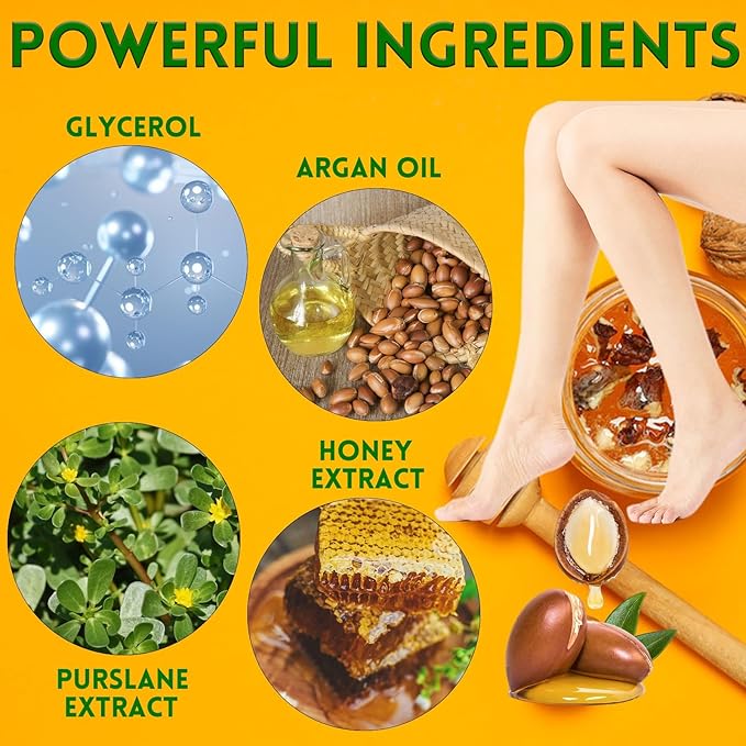 Elitzia Hand Foot Mask Hydrating 5 Packs Argan Oil Gloves 5 Packs Honey Almond Socks Masks Nourishing Moisturizing Repairing Spa Multipack Masks Women Dry Cracked Skin Care ETAHM