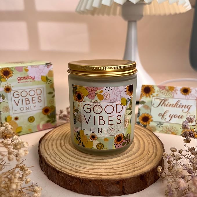 Gossby Gift Basket for Women - Happy Birthday Gift Set for Her, Mom, Sister, Friend, Coworker, Teacher - Get Well Soon, Thinking of You Sunflower Care Package - Never Forget The Difference You Make