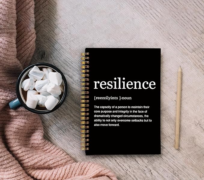 Inspirational Spiral Notebook,Inspirational Journal,Inspirational Journal for Women Men Writing,Grit Spiral Notebook 8.3×5.5 Inch