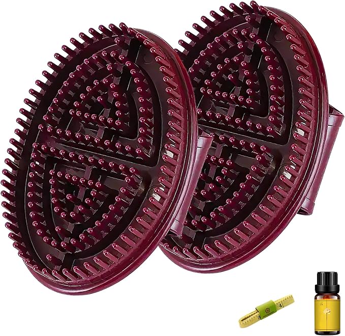 2pcs Meridian Brush Massage Brush,Beauty Salon Professional Custom MeridianBrush, Full Body Relaxation Meridian Massage Brush