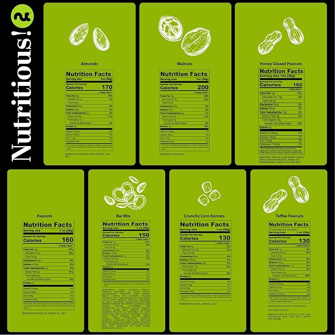 NUT CRAVINGS - Diwali Sweets Hamper Mixed Nuts Gift Basket in Red Gold Classic Box (7 Assortments, 1 LB) Food Arrangement, Healthy Snack Care Package, Food Assortments