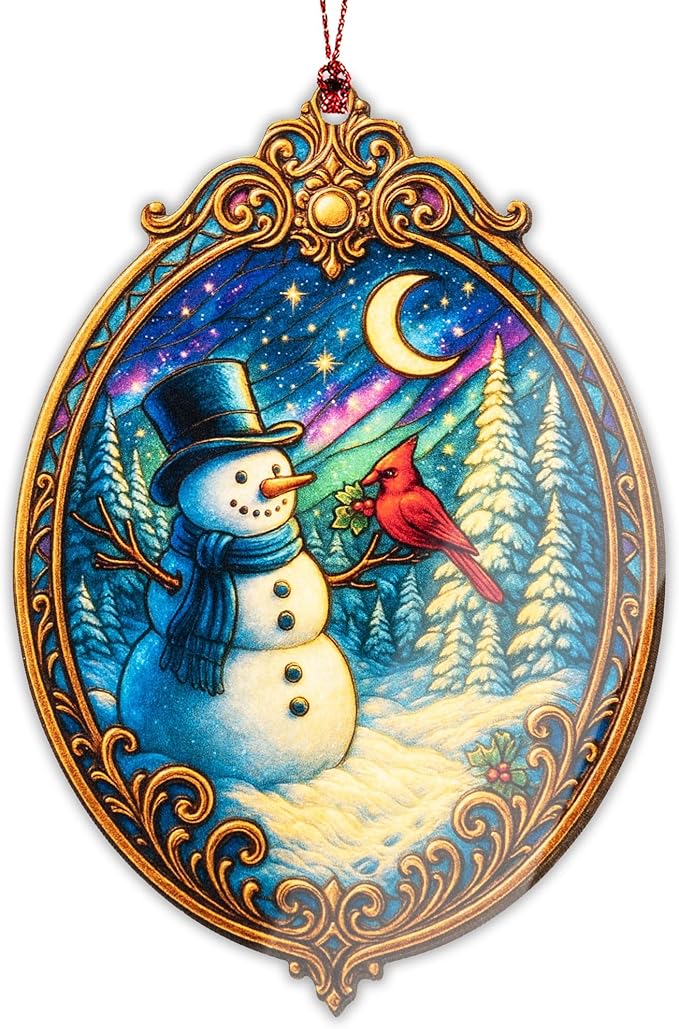 Christmas Ornament 2025 - Snowman Ornament - Snowman Ornaments for Christmas Tree - Acrylic Christmas Ornaments - Christmas Ornament 2025 - White Elephant Gifts - Xmas Tree Funny Decoration