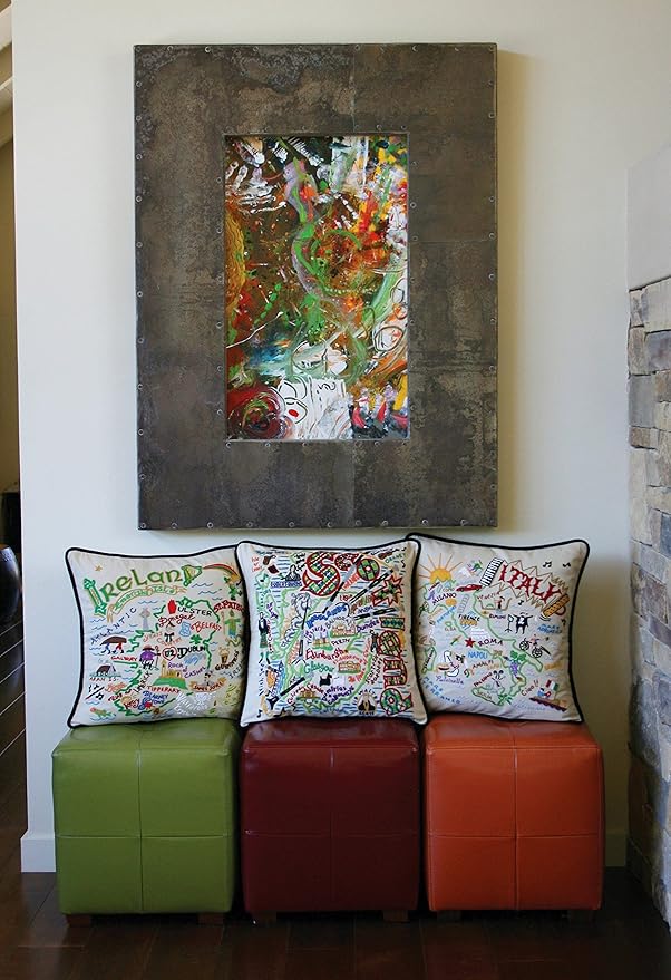 Catstudio Scotland Embroidered Decorative Throw Pillow