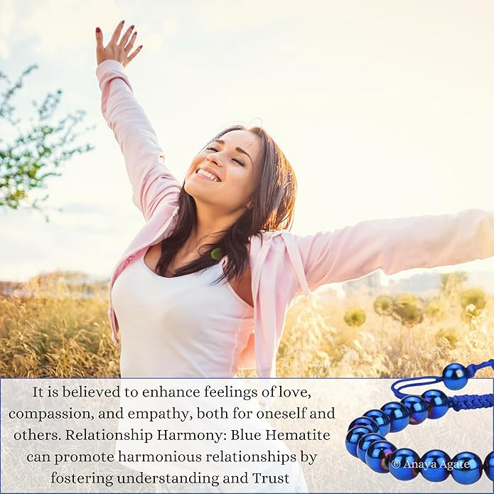 Energy Protection Crystal Handmade Adjustable Bead Bracelet Perfect for Men, Women’s Gift - Gemstone Healing Stretch Bracelet Pulsera Para Hombre Mujer Stocking Stuffer