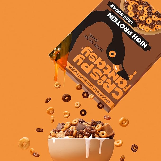 Crispy Fantasy High Protein Cereal, Limited Edition Variety Pack, Gluten Free, Vegan, Low Sugar, Protein Snacks, Plant Based, Just Add Milk, Healthy Breakfast for Kids & Adults, (4 Boxes x 9 Oz)