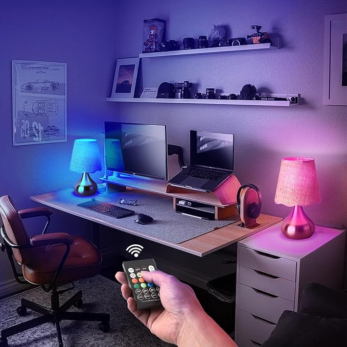 Cordless Table Lamp Rechargeable, Good Mini Table Lamp for Nightstand, Battery Operated Small Table Lamp for Small Spaces for Kitchen Counter, Bookshelf, Bedside, Bedroom, Living Room