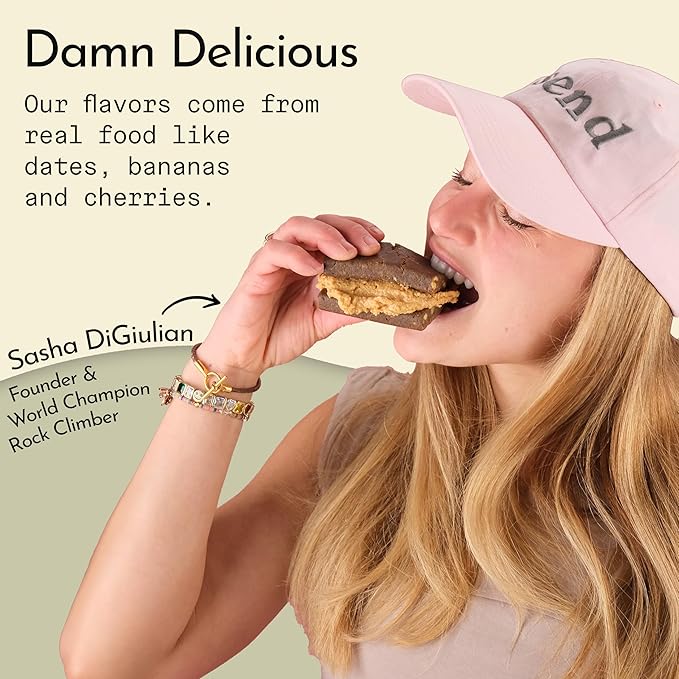 Send Bars Plant-Based Vegan Healthy Protein Bars, With Greens (Lemon Cherry, 8 Bars) – Only Real Ingredients, Zero Added Sugar, Gluten-Free, Dairy-Free